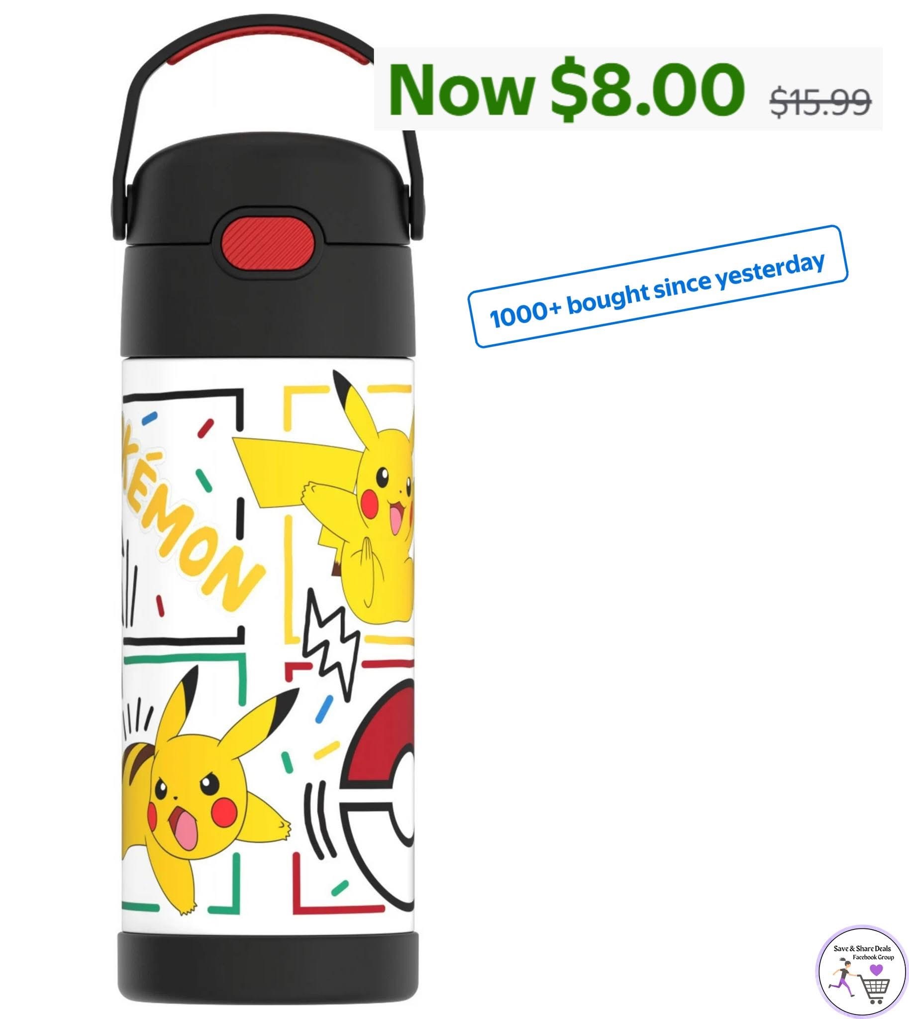 Pokémon Water Bottle $8!