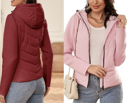 Quilted Puffer Jacket <$15!