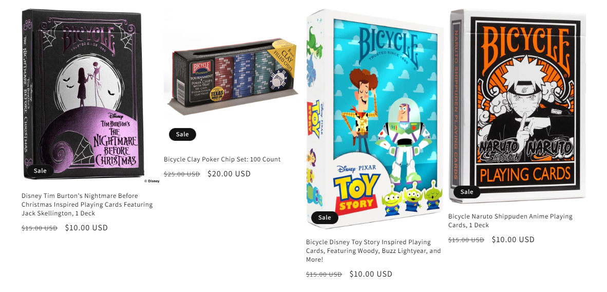 50% OFF ALL BICYCLE PRODUCTS