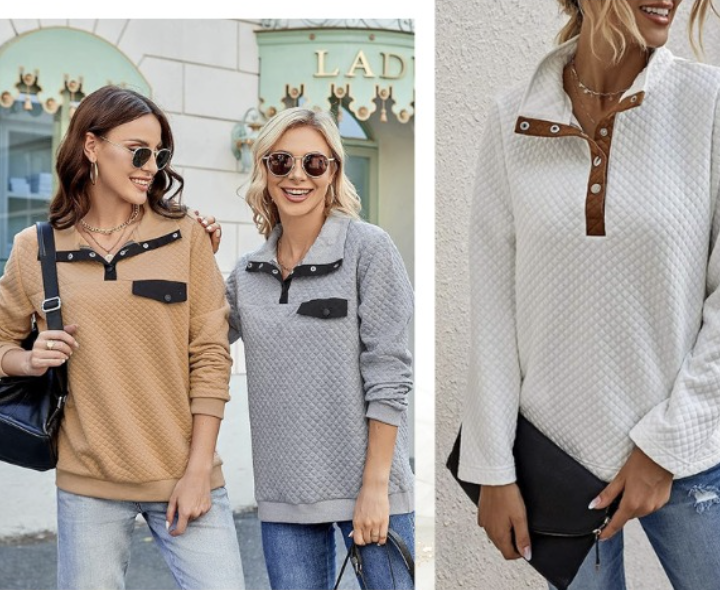 Quilted Pullover 16.49!