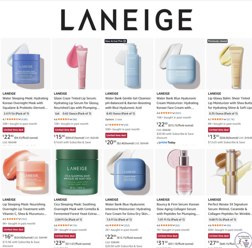 Laneige Price Drops!
