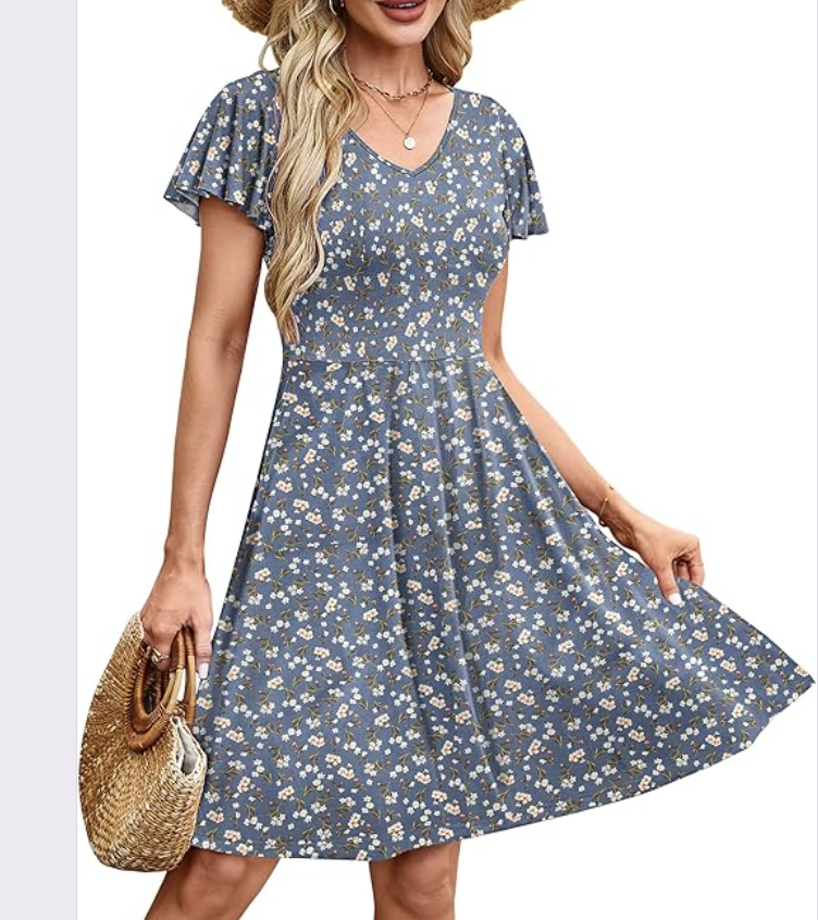 Flutter Sleeve Dress <$10!