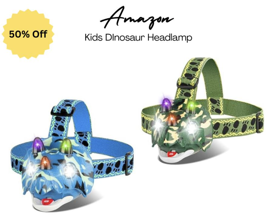 Dino Headlamp 50% off!
