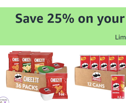 Snacks 25% off with S&S!