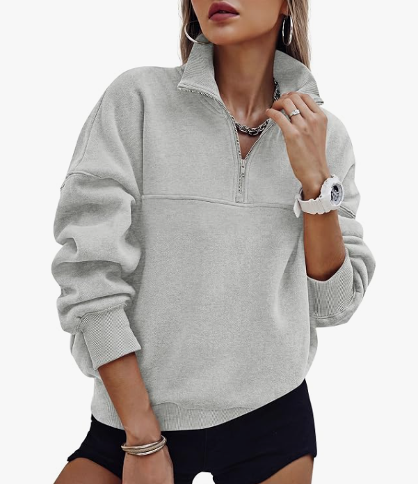 Prettygarden 1/4 zip pullovers 50% off code LPZ5OWWY