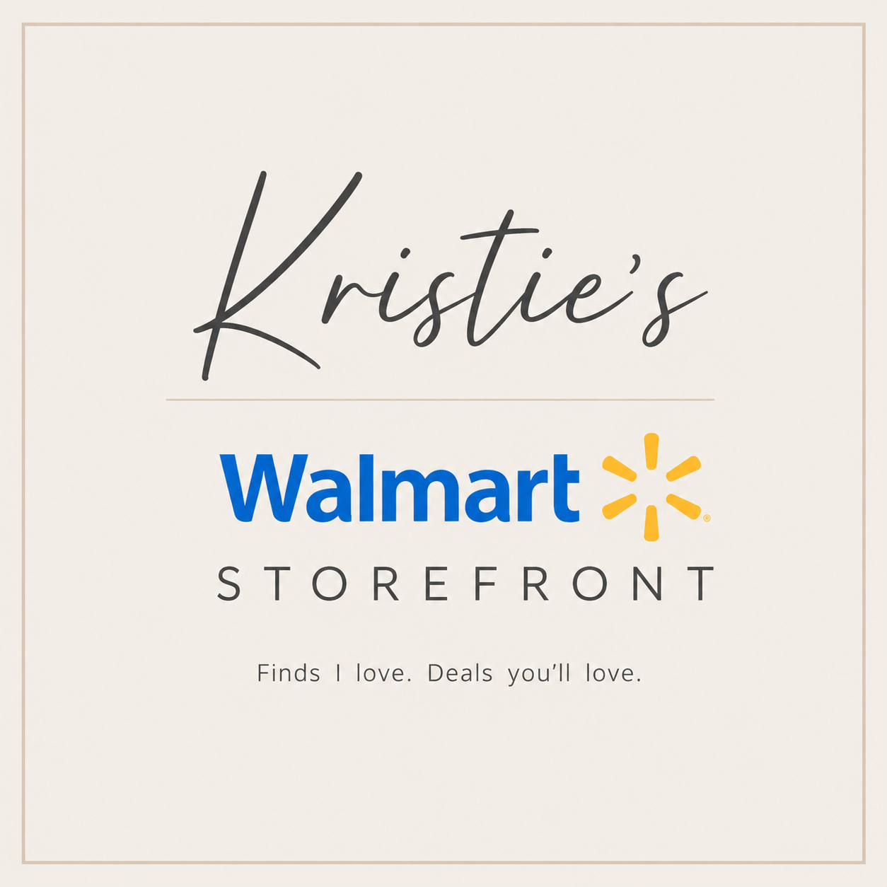 Kristie's Walmart Storefront