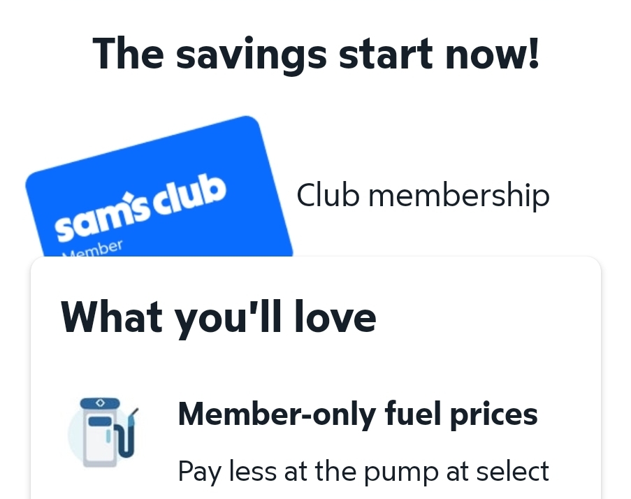 Sam's Club Membership $15