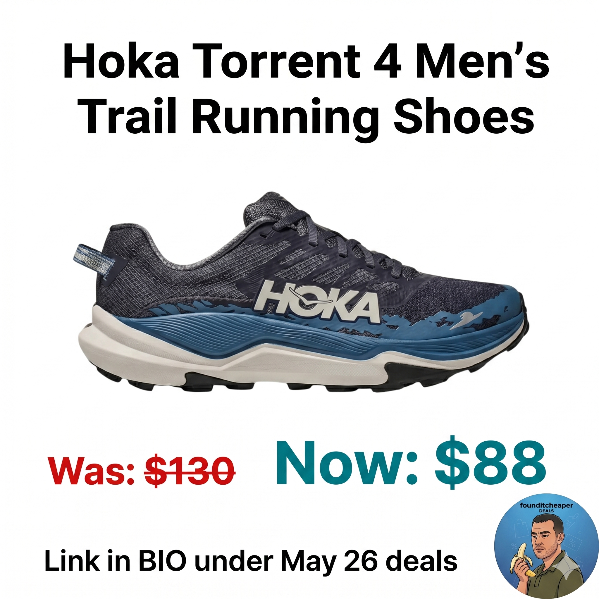 Hoka Torrent 4 Men's Trail Running Shoes