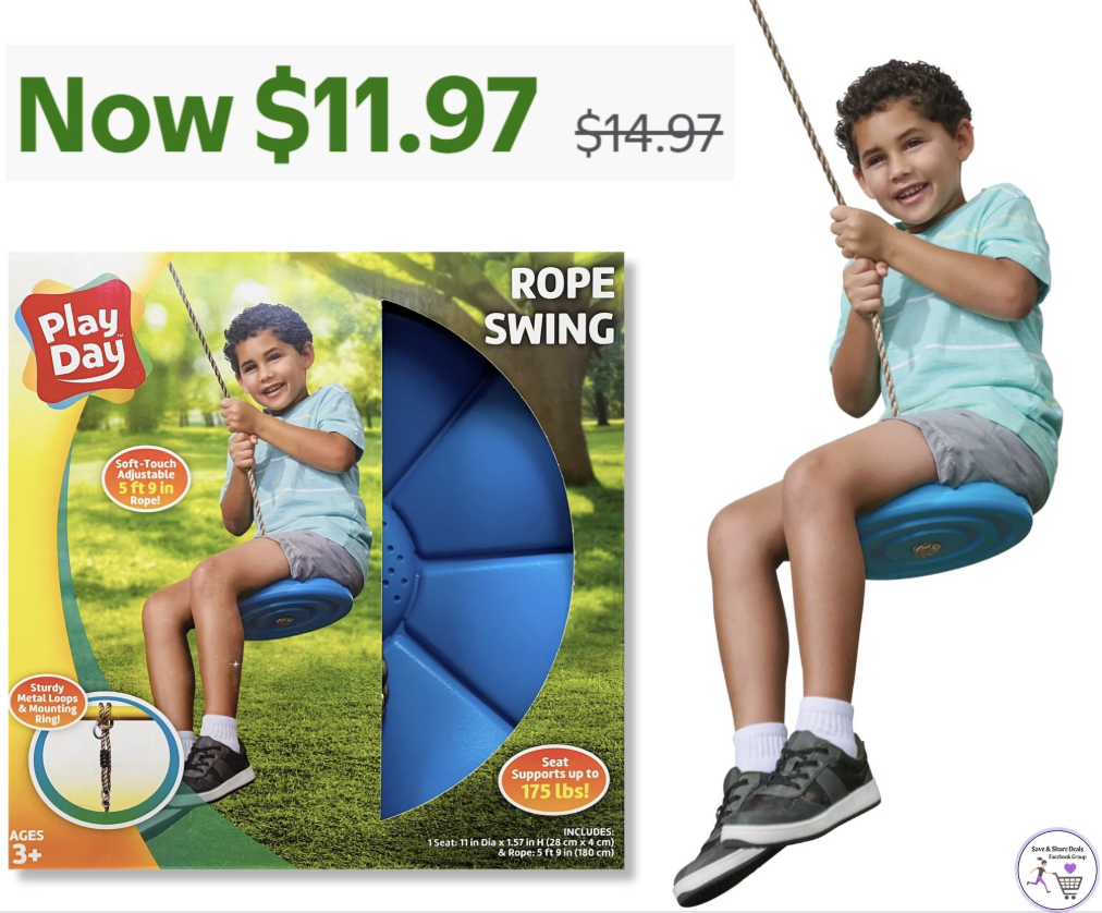 Play Day Rope Swing ONLY $11.97!!