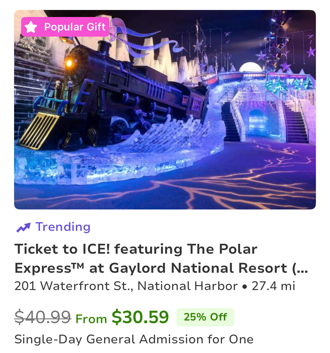 ICE! Polar Express @ The Gaylord