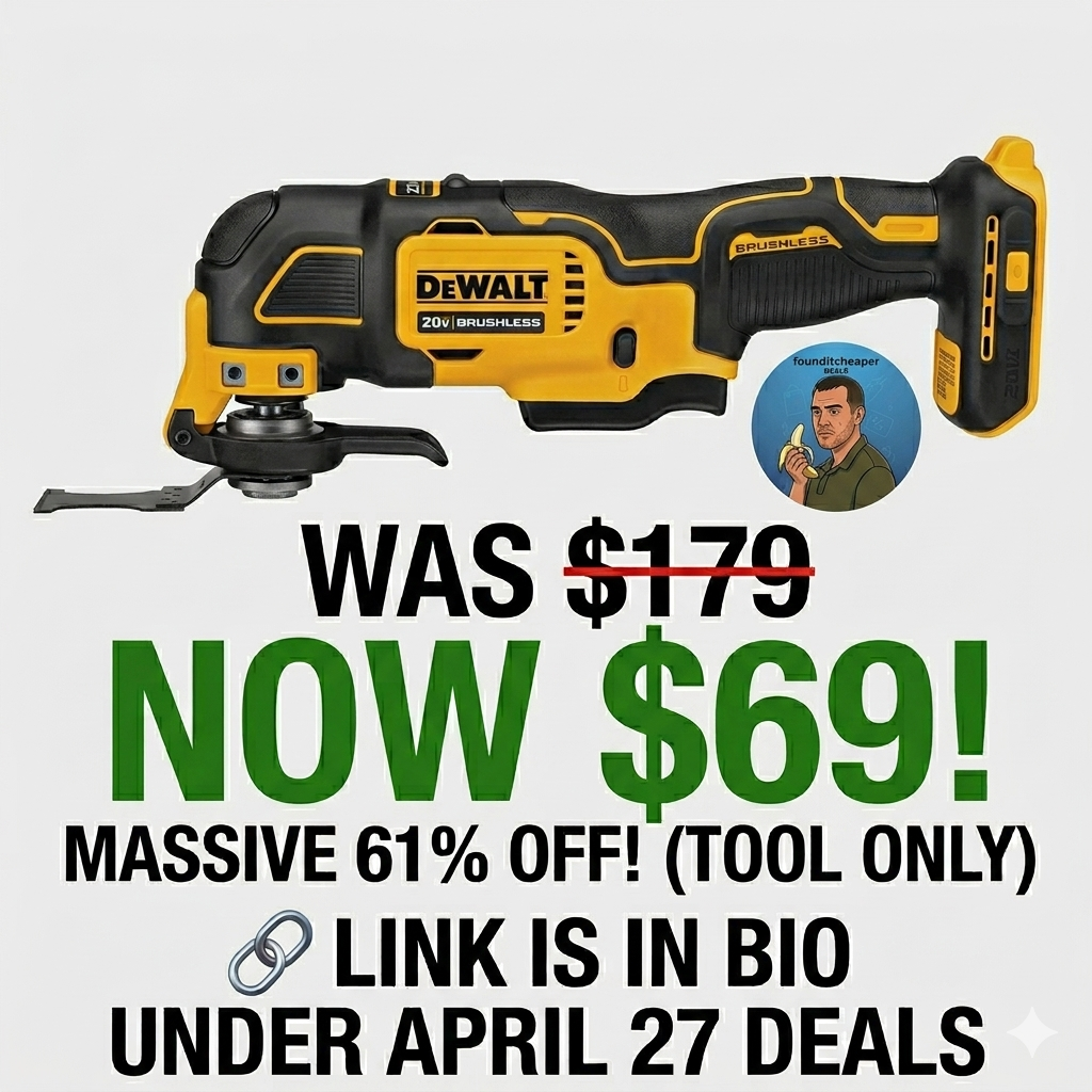 Dewalt ATOMIC 20V MAX Cordless Brushless Oscillating Multi Tool (Tool Only